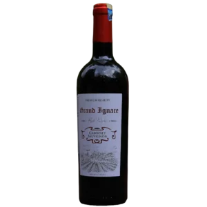 Bottle of Grand Ignace Cabernet Sauvignon red wine