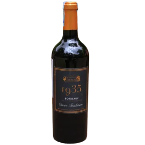 Bottle of 1935 Bordeaux red wine imported by The Choice Ltd Kenya